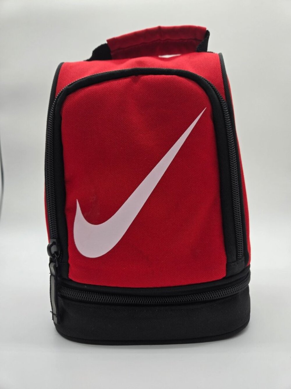 Nike Red Black Insulated Lunch Bag Thermal Lunch Tote Swoosh Logo